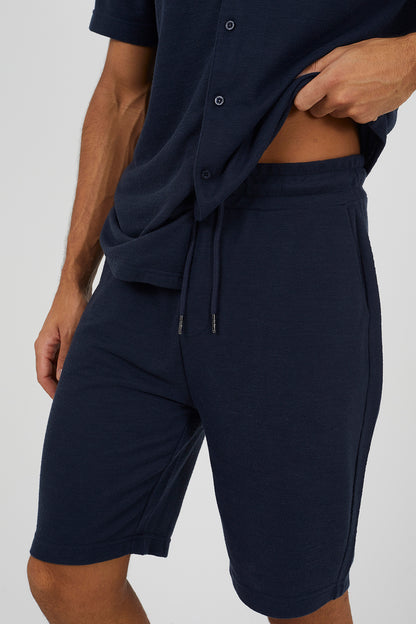 Brave Soul Navy Elasticated Waist Shorts - Navy Image 4