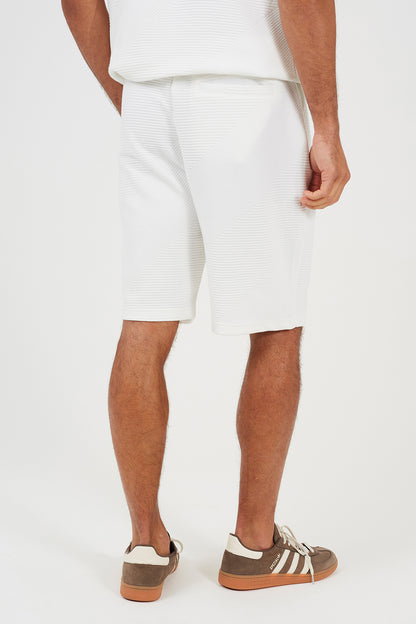 Brave Soul Cream Elasticated Waist Shorts - Cream Image 2