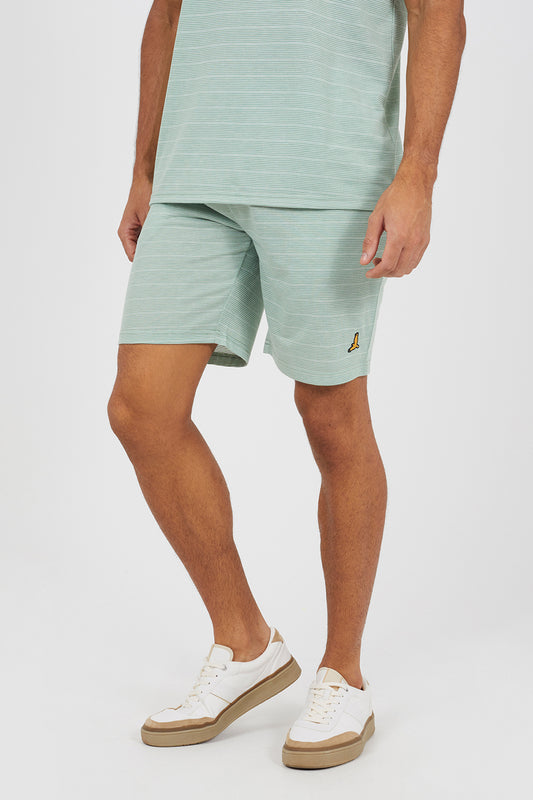 Brave Soul Mint Jacquard Shorts - Mint Image 1