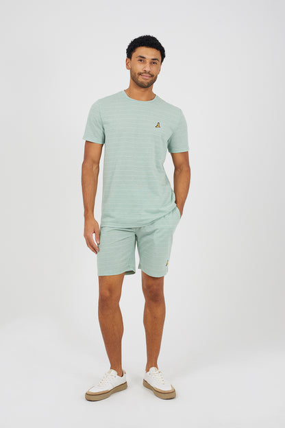 Brave Soul Mint Jacquard Shorts - Mint Image 3