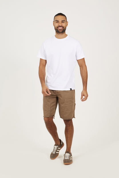 Brave Soul Brown Loose Fit Carpenter Denim Shorts - Brown Image 3