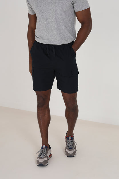 Brave Soul Navy Cargo Shorts - Navy Image 1