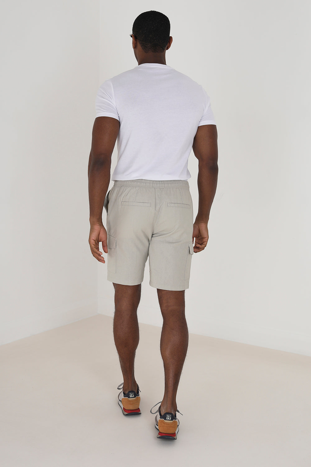 Brave Soul Stone Cargo Shorts - Stone Image 2
