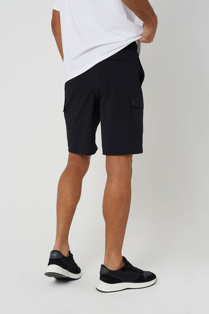 Brave Soul Black Ripstop Cargo Pocket Shorts - Black Image 2