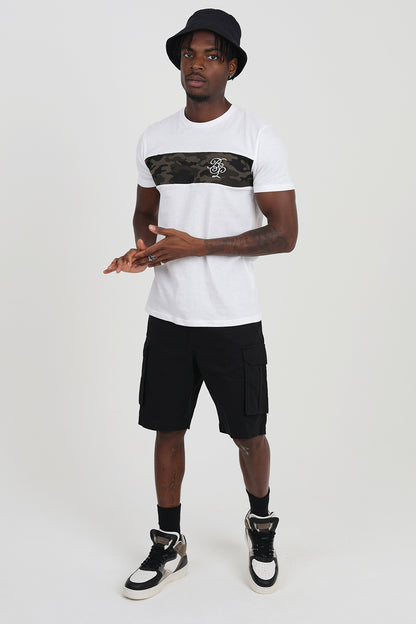 Brave Soul Black Cotton Cargo Shorts - Black Image 3