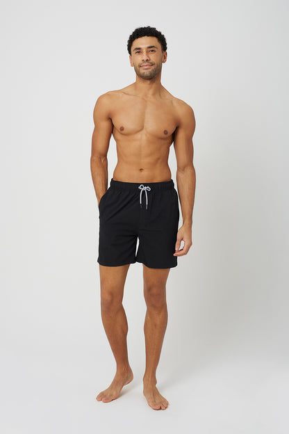 Brave Soul Black Swim Shorts - Black Image 3