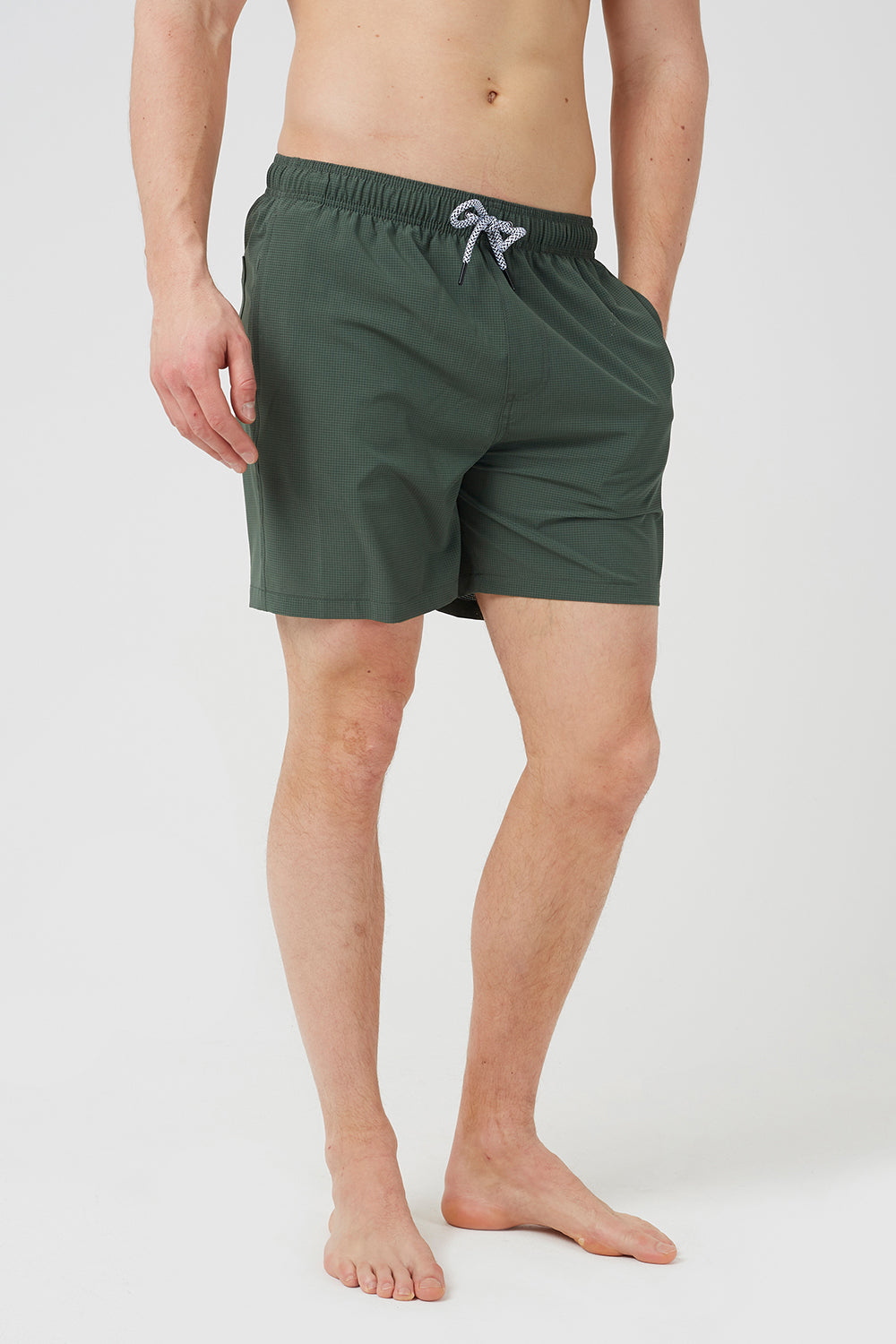 Brave Soul Green Swim Shorts - Green Image 1