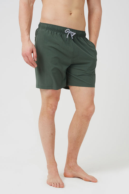 Brave Soul Green Swim Shorts - Green Image 1