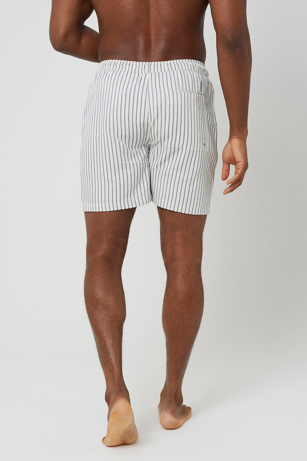 Brave Soul Cream Elasticated Swimshorts - Cream Image 2