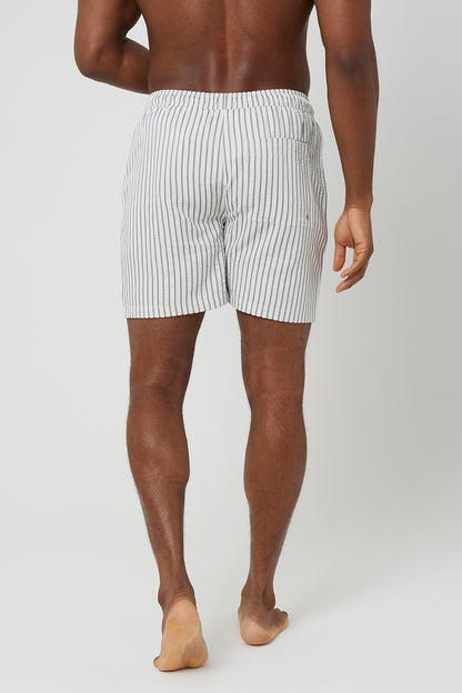 Brave Soul Cream Elasticated Swimshorts - Cream Image 2