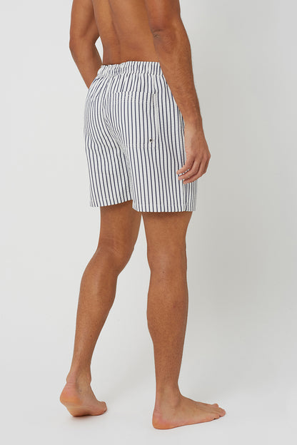 Brave Soul Navy Elasticated Swimshorts - Navy Image 2