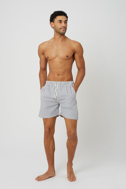 Brave Soul Navy Elasticated Swimshorts - Navy Image 3