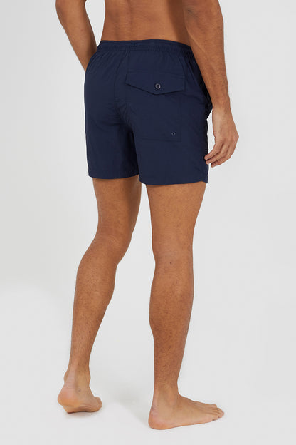 Brave Soul Navy Elasticated Swimshorts - Navy Image 2