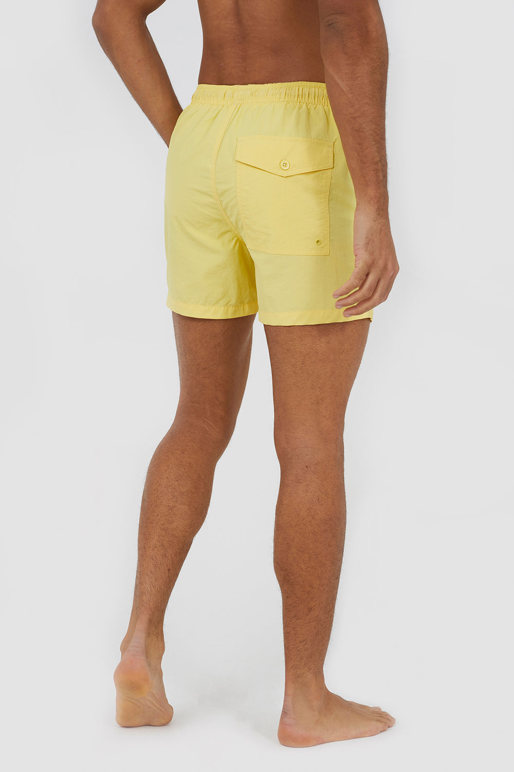 Brave Soul Yellow Elasticated Swimshorts - Yellow Image 2