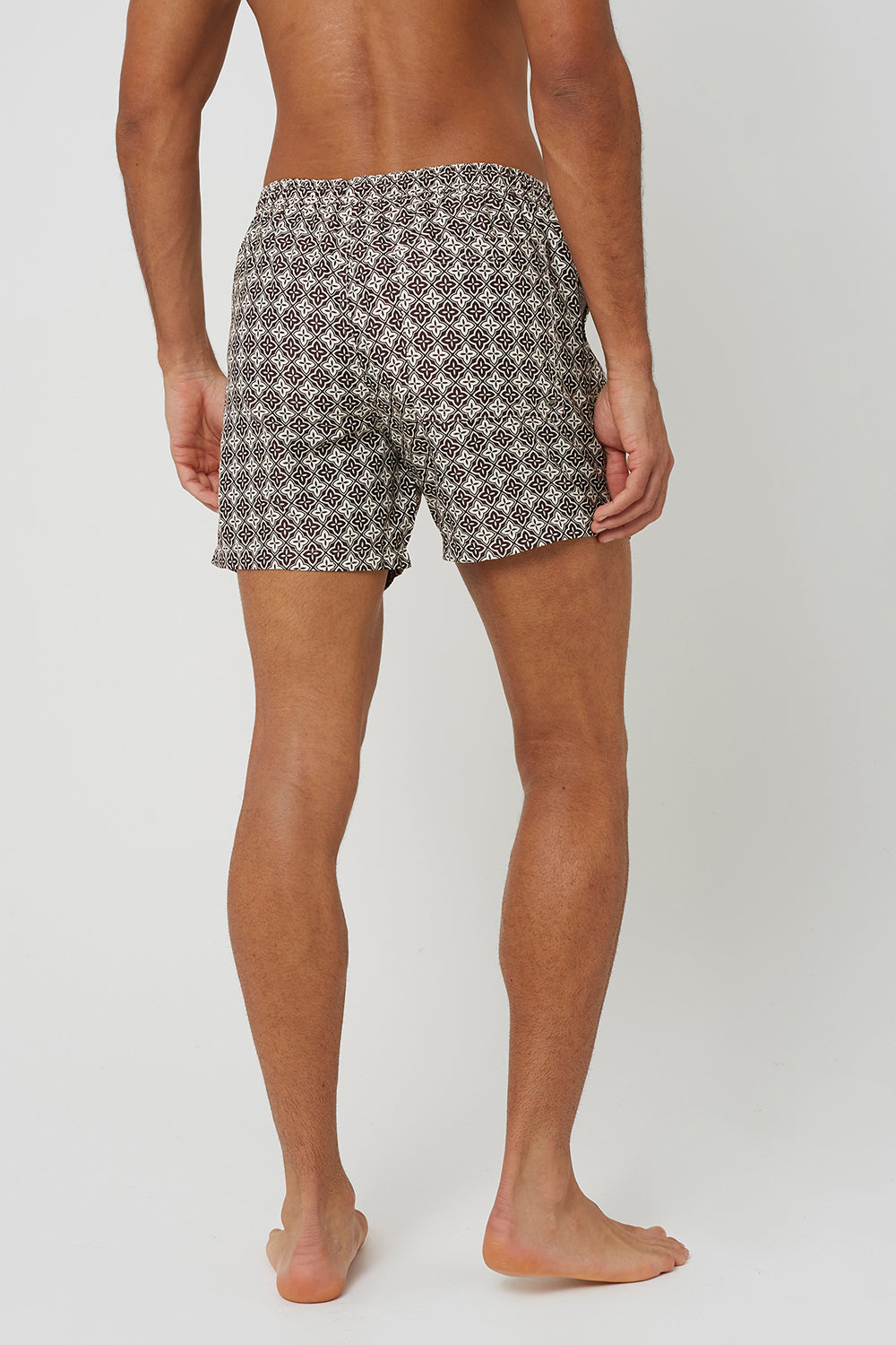Brave Soul Brown Printed Swim Shorts - Brown Image 2