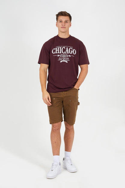 Brave Soul Brown Carpenter Button-Up Shorts - Brown Image 3