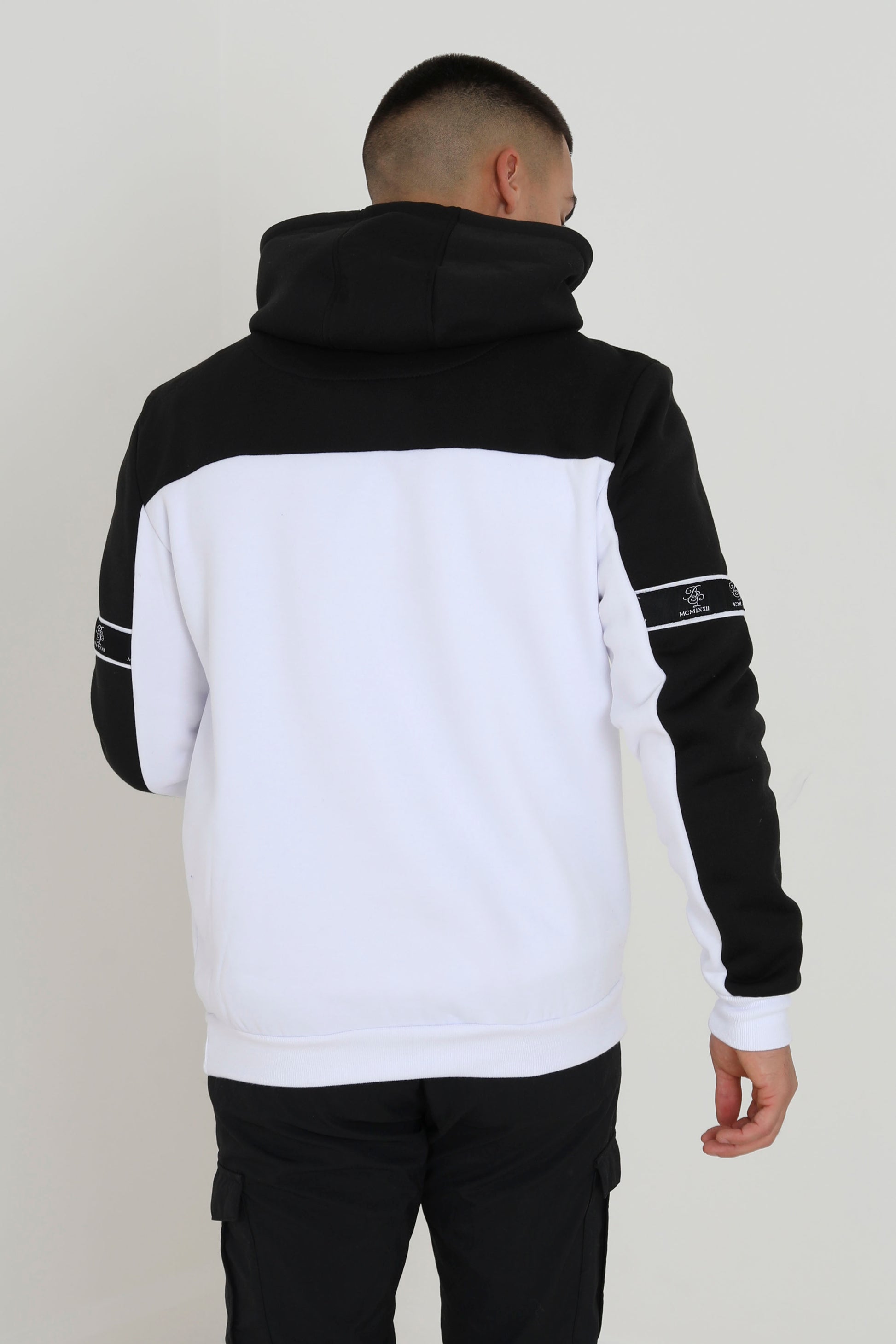 Brave Soul Black Overhead Hoodie With Kangaroo Pocket - Black Image 2
