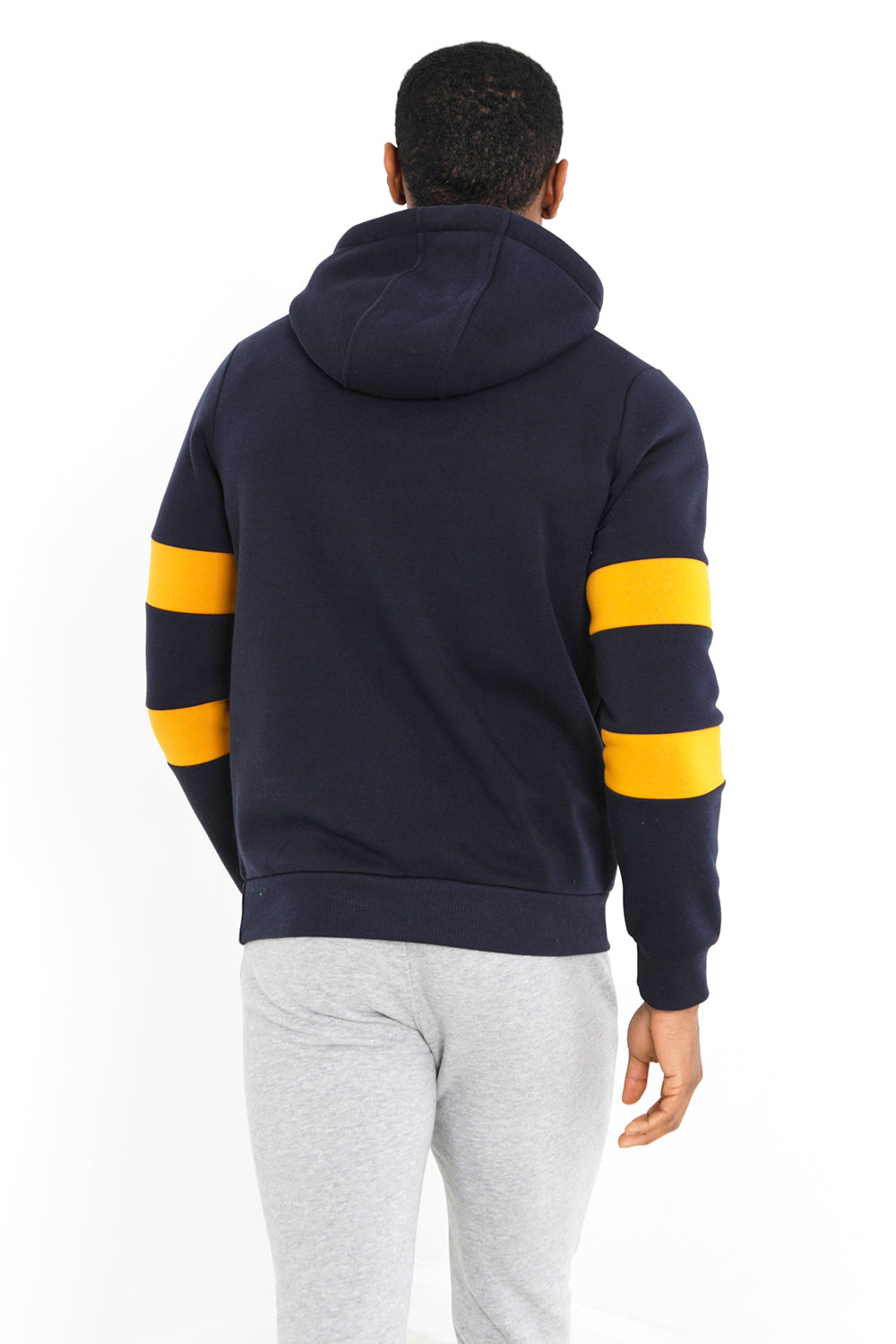Brave Soul Navy Overhead Hoodie - Navy Image 2