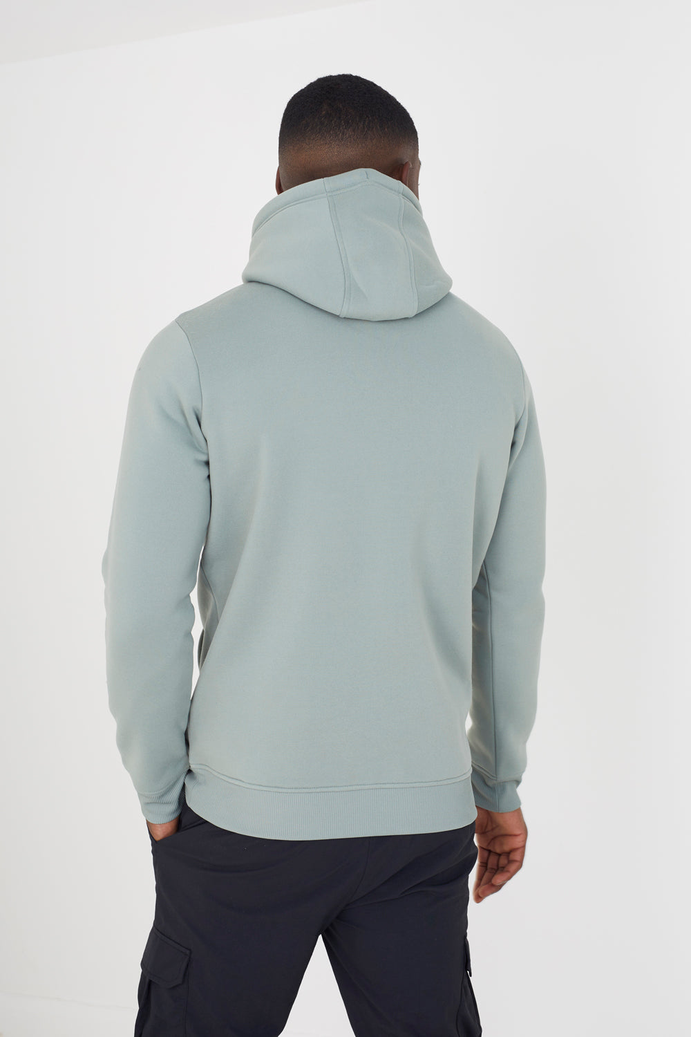 Brave Soul Light Green Hoodie With Kangaroo Pocket - Light Green Image 2