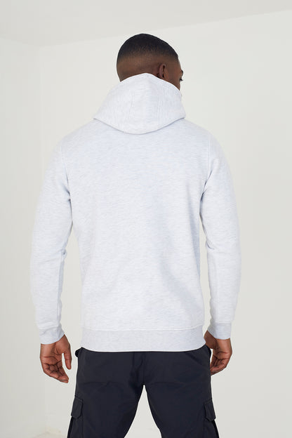 Brave Soul Ecru Hoodie With Kangaroo Pocket - Ecru Image 2