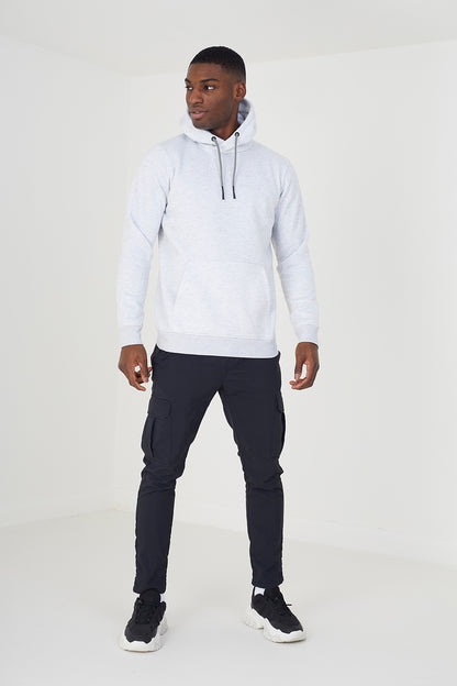 Brave Soul Ecru Hoodie With Kangaroo Pocket - Ecru Image 3