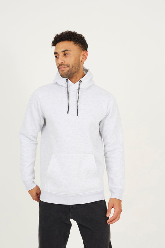 Brave Soul Ecru Hoodie With Kangaroo Pocket - Ecru Image 1