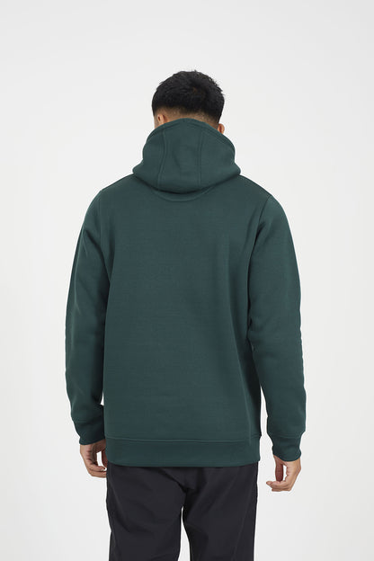 Brave Soul Dark Green Hoodie with Crossover Neck - Dark Green Image 2