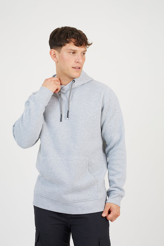 Brave Soul Grey Hoodie With Kangaroo Pocket - Grey Image 1