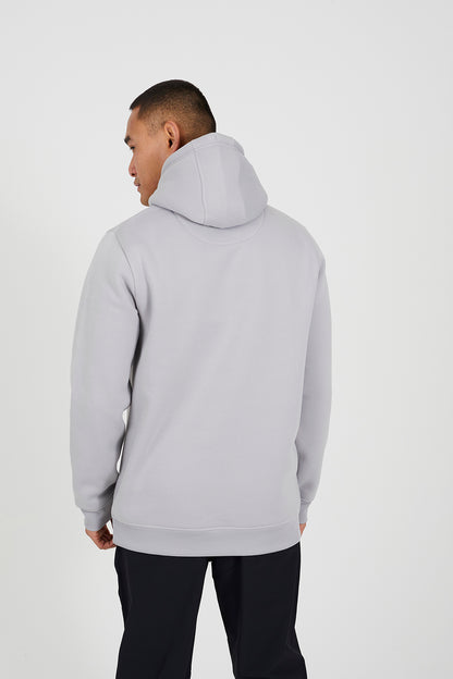 Brave Soul Grey Hoodie With Kangaroo Pocket - Grey Image 2