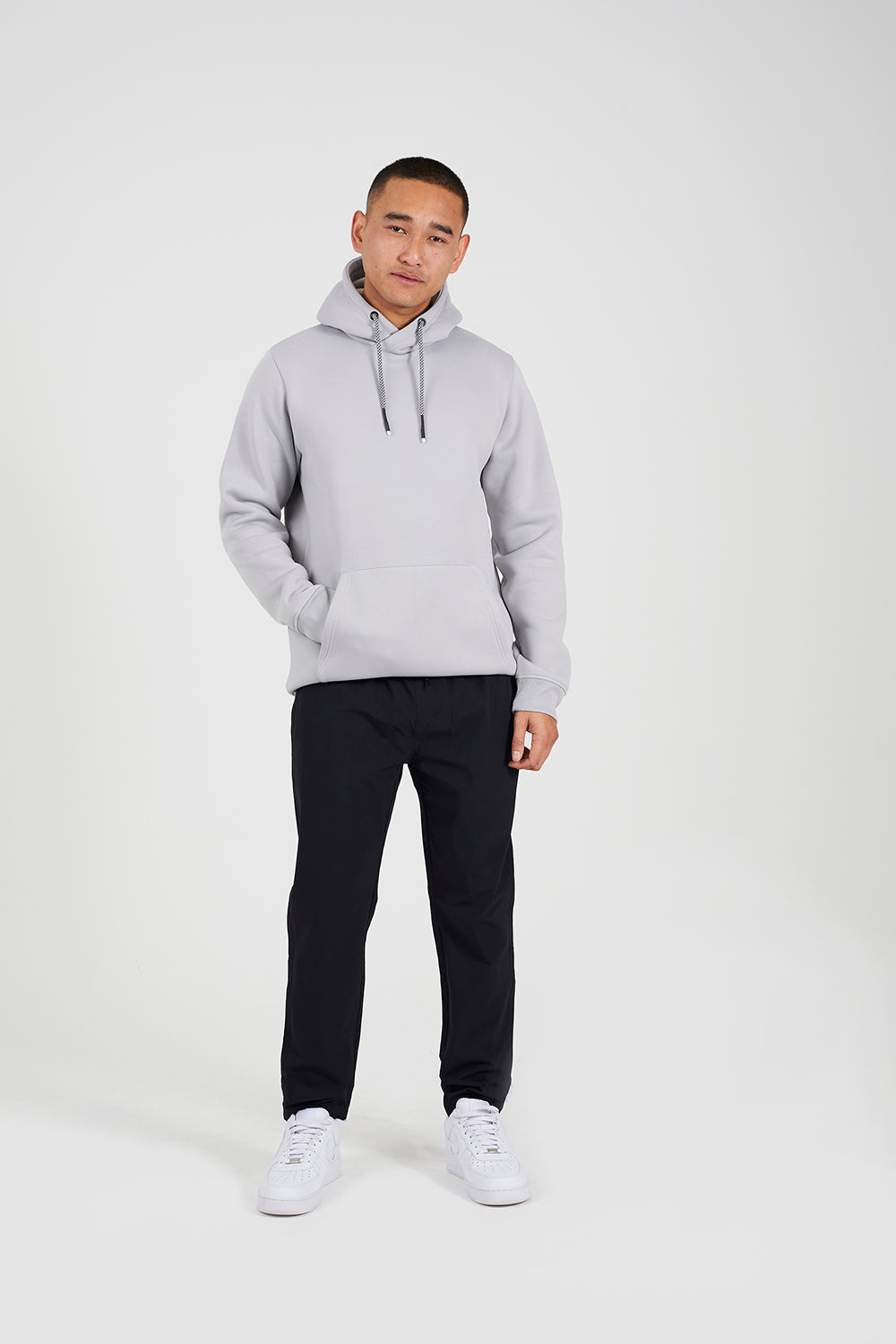 Brave Soul Grey Hoodie With Kangaroo Pocket - Grey Image 3