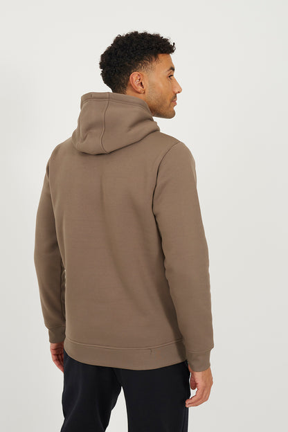 Brave Soul Light Brown Hoodie with Crossover Neck - Light Brown Image 2