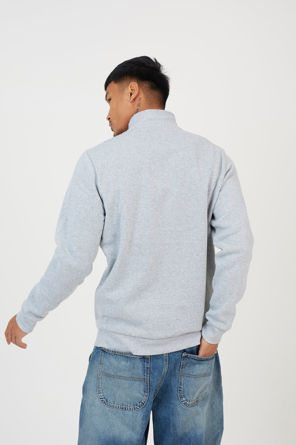 Brave Soul Navy 2 Pack Quarter Zip Jumpers - Navy Image 2