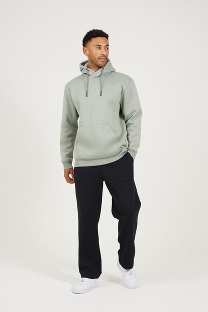 Brave Soul Green Oversized Crossover Detail Hoodie - Green Image 3