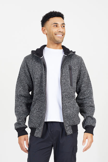 Brave Soul Black Full Zip Hoody - Black Image 1