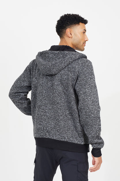 Brave Soul Black Full Zip Hoody - Black Image 2