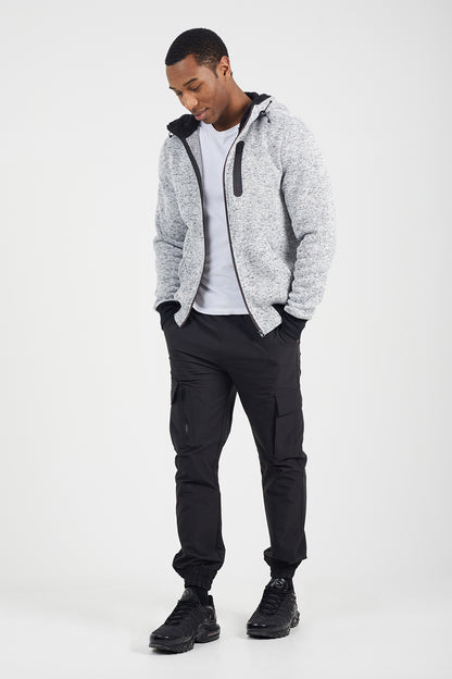 Brave Soul Grey Full Zip Hoody - Grey Image 3