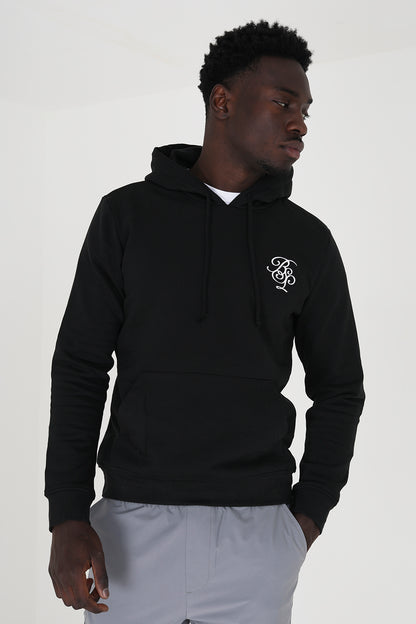 Brave Soul Black Embroidery Detail Overhead Hoodie - Black Image 1