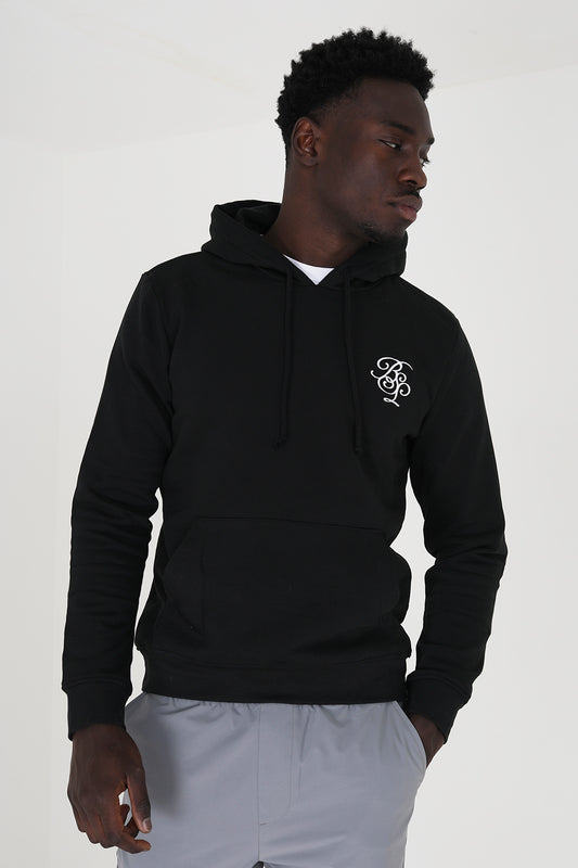 Brave Soul Black Embroidery Detail Overhead Hoodie - Black Image 1