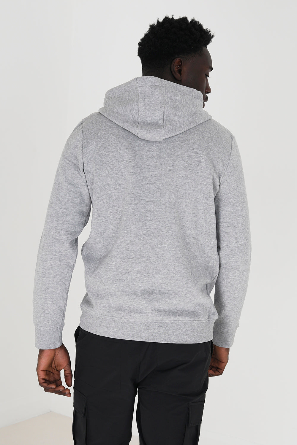 Brave Soul Light Grey Embroidery Detail Overhead Hoodie - Light Grey Image 2