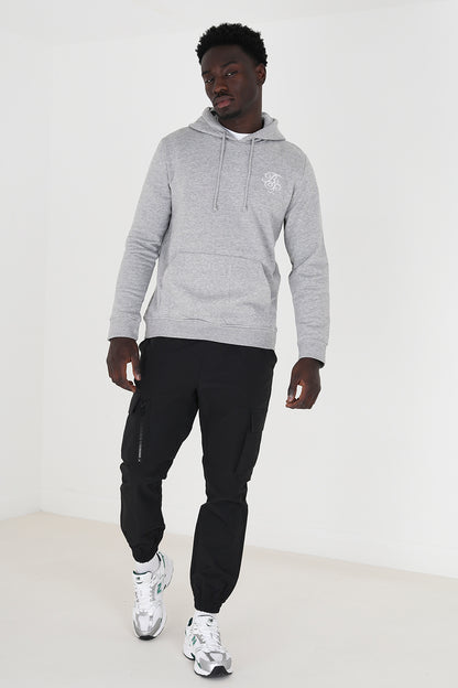 Brave Soul Light Grey Embroidery Detail Overhead Hoodie - Light Grey Image 3