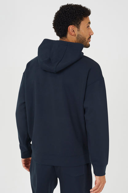 Brave Soul Navy Relaxed Fit Overhead Hoodie - Navy Image 2