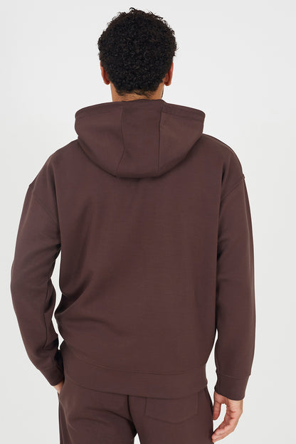 Brave Soul Brown Relaxed Fit Overhead Hoodie - Brown Image 2