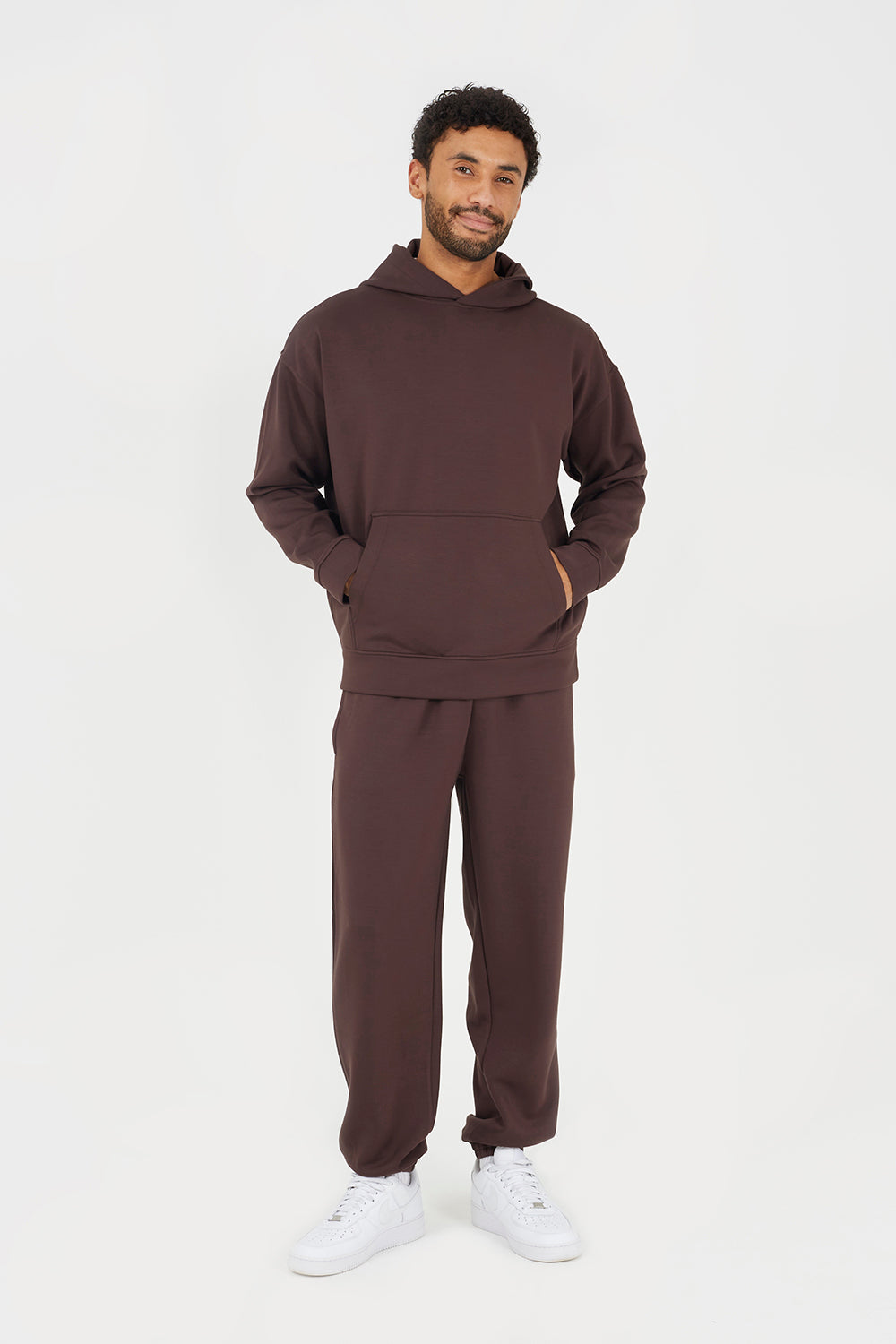 Brave Soul Brown Relaxed Fit Overhead Hoodie - Brown Image 3
