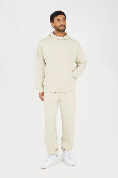 Brave Soul Beige Relaxed Fit Overhead Hoodie - Beige Image 3