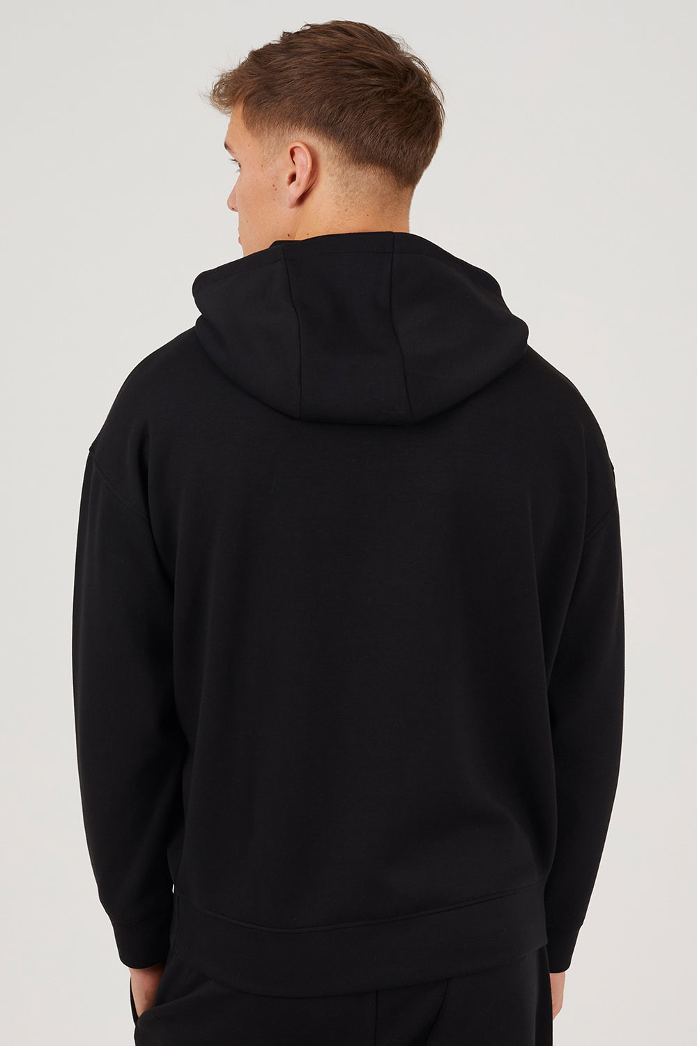 Brave Soul Black Relaxed Fit Overhead Hoodie - Black Image 2
