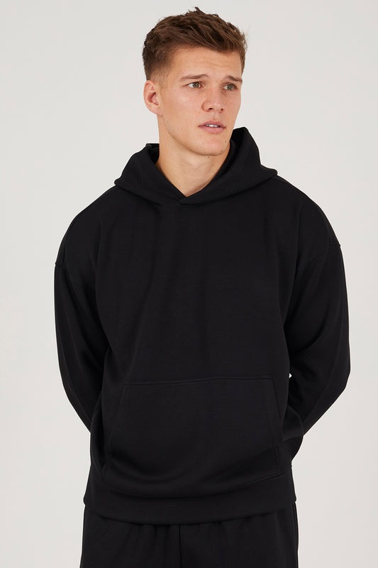 Brave Soul Black Relaxed Fit Overhead Hoodie - Black Image 1