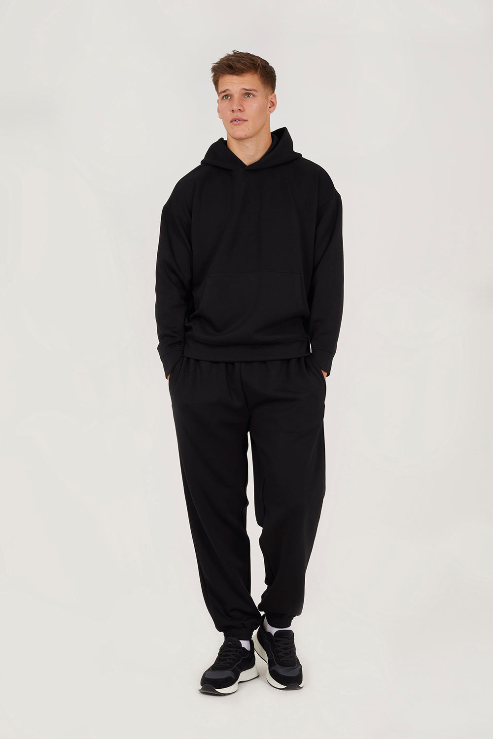 Brave Soul Black Relaxed Fit Overhead Hoodie - Black Image 3