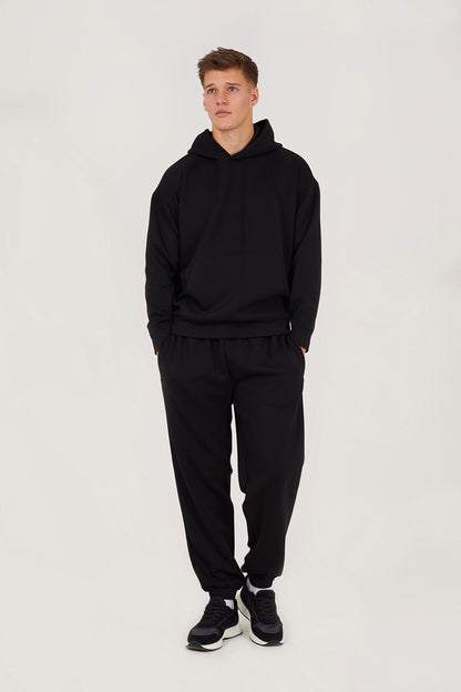 Brave Soul Black Relaxed Fit Overhead Hoodie - Black Image 3