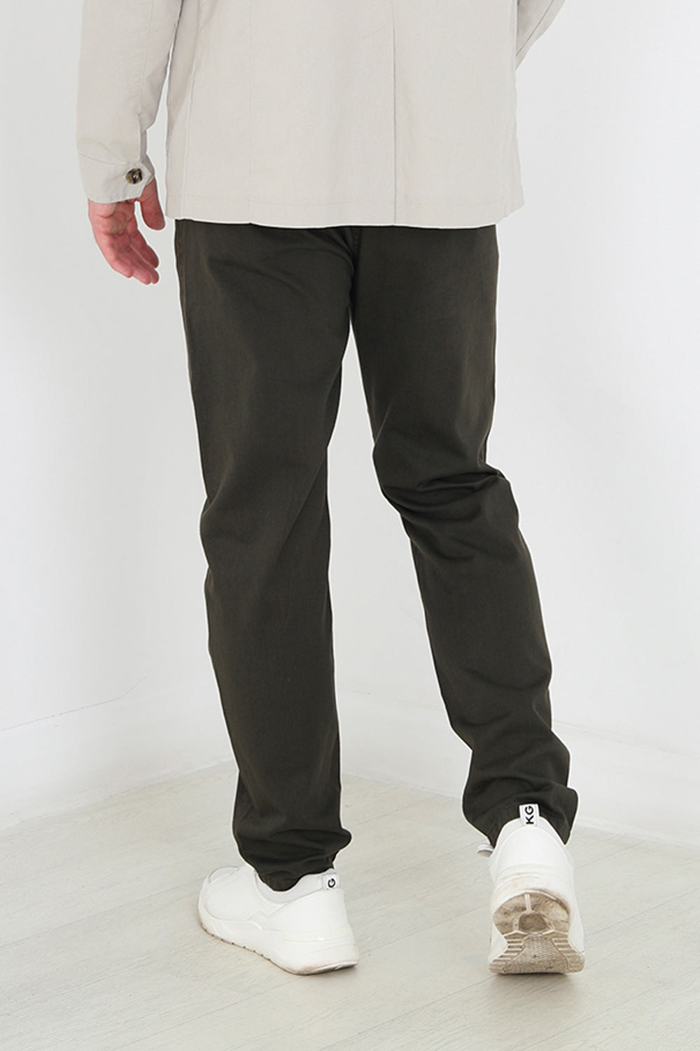 Brave Soul Khaki Cotton Chino Trousers - Khaki Image 2