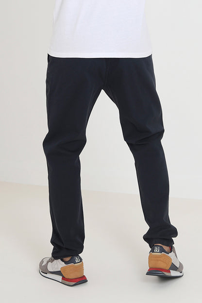 Brave Soul Navy Cotton Chino Trousers - Navy Image 2